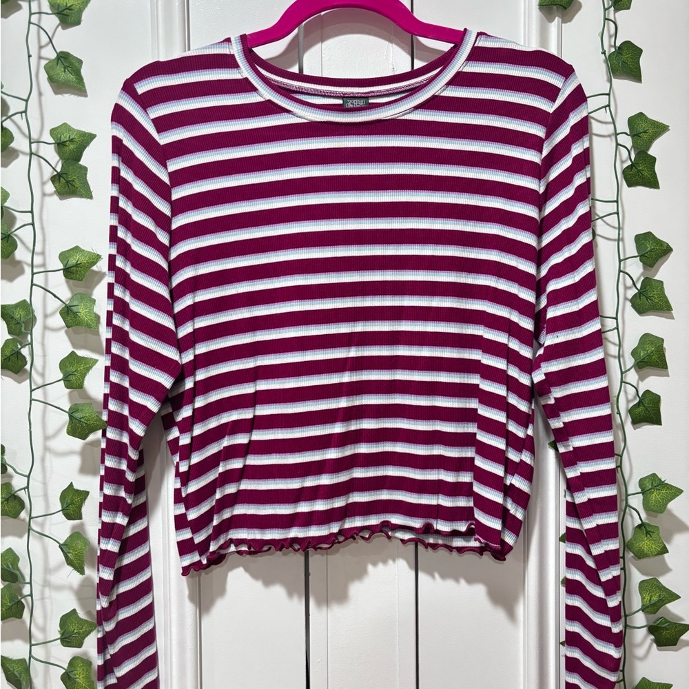 Red, white, blue closed baby crop tee, target